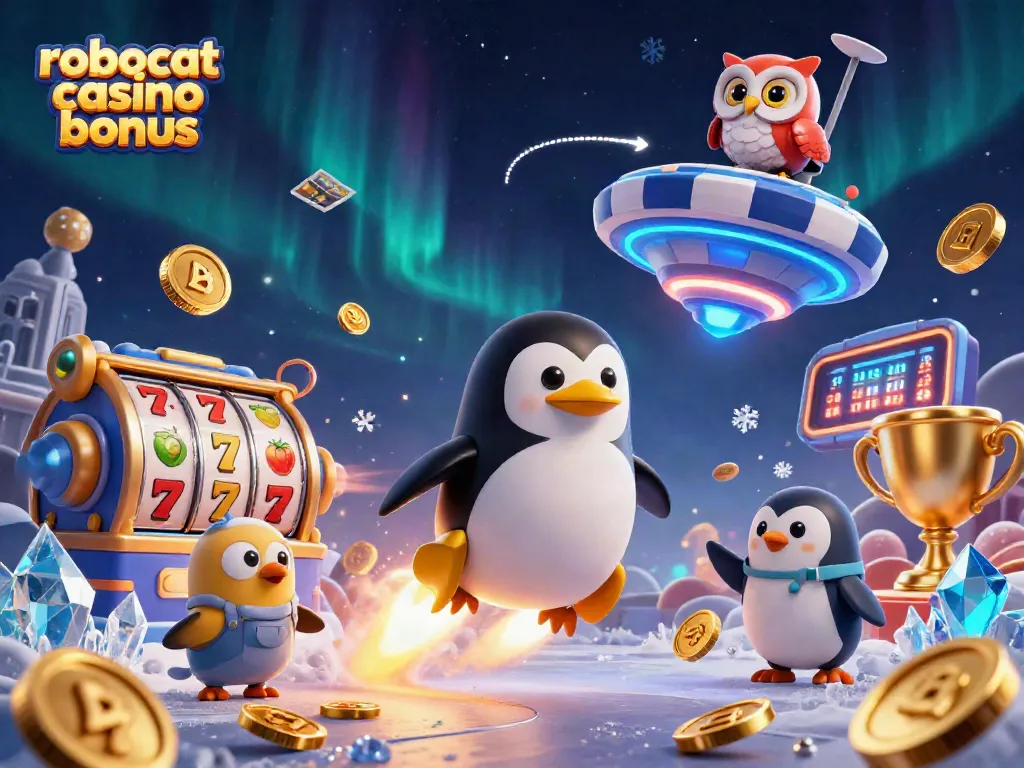 Experience exciting gaming with the robocat casino bonus alongside colorful slot reels and dynamic characters.